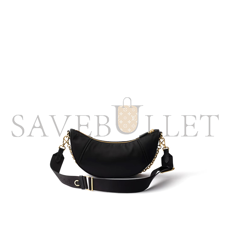 PRADA DEMI-LUNE RE-NYLON SHOULDER BAG 1BH222 (30*13.5*6cm) PRADA DEMI-LUNE RE-NYLON SHOULDER BAG 1BH222 (30*13.5*6cm)